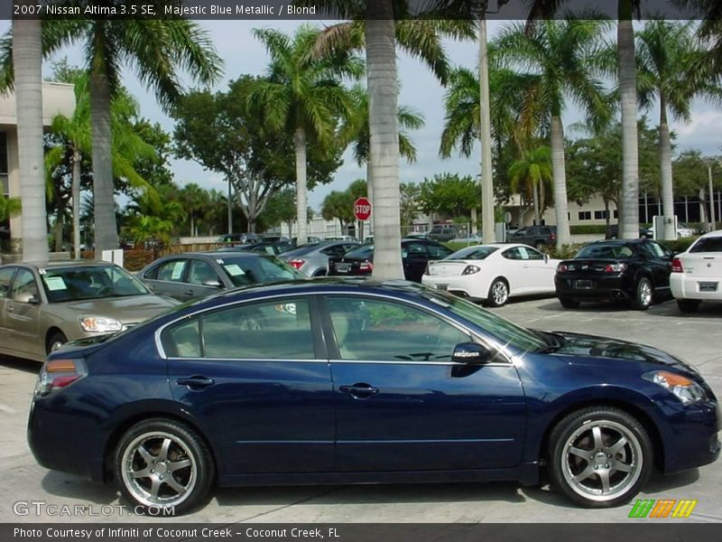 Majestic Blue Metallic / Blond 2007 Nissan Altima 3.5 SE