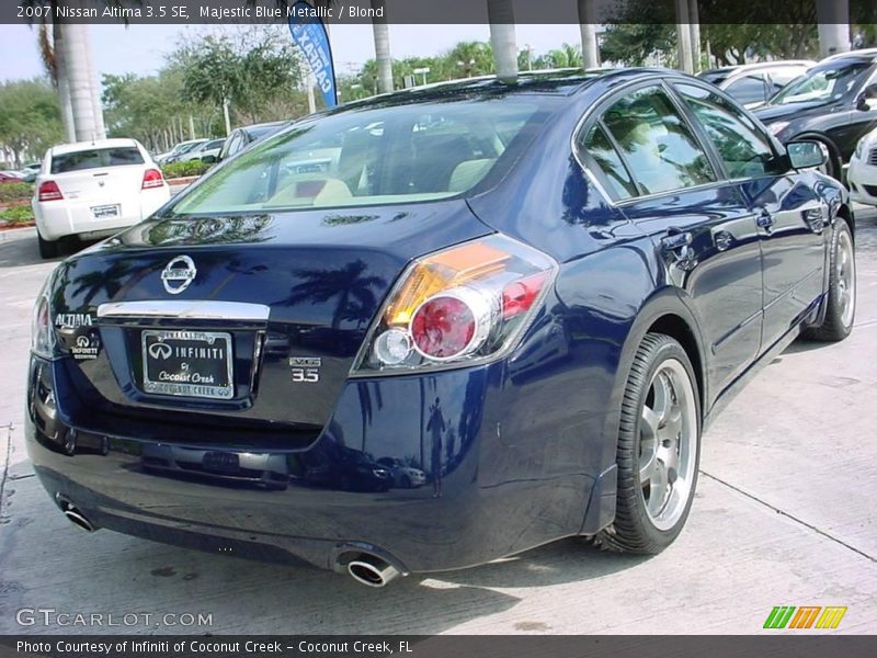 Majestic Blue Metallic / Blond 2007 Nissan Altima 3.5 SE