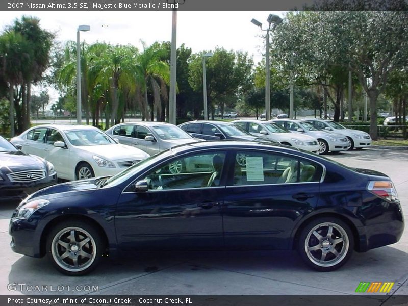 Majestic Blue Metallic / Blond 2007 Nissan Altima 3.5 SE