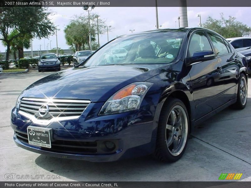 Majestic Blue Metallic / Blond 2007 Nissan Altima 3.5 SE