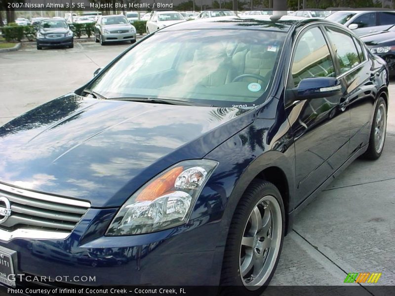 Majestic Blue Metallic / Blond 2007 Nissan Altima 3.5 SE