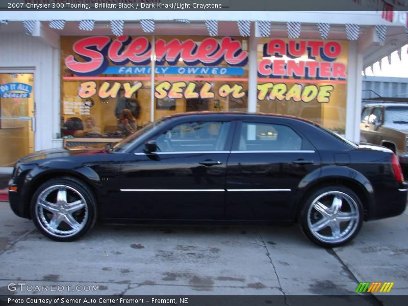 Brilliant Black / Dark Khaki/Light Graystone 2007 Chrysler 300 Touring