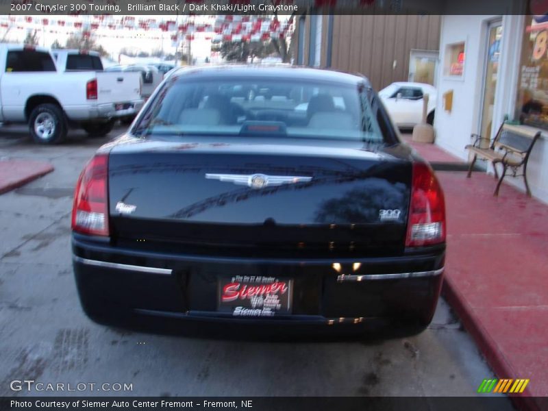 Brilliant Black / Dark Khaki/Light Graystone 2007 Chrysler 300 Touring