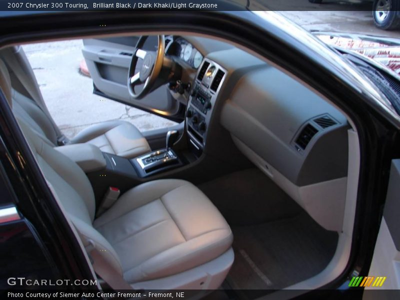 Brilliant Black / Dark Khaki/Light Graystone 2007 Chrysler 300 Touring