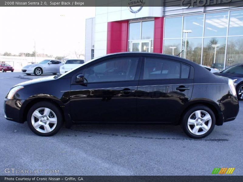 Super Black / Beige 2008 Nissan Sentra 2.0