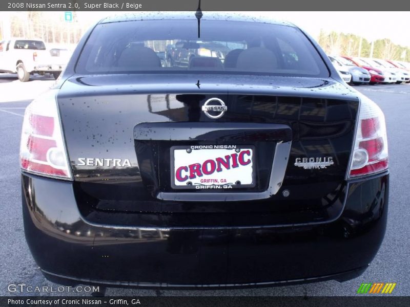 Super Black / Beige 2008 Nissan Sentra 2.0