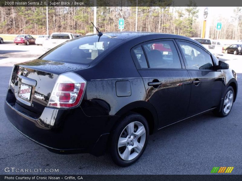 Super Black / Beige 2008 Nissan Sentra 2.0