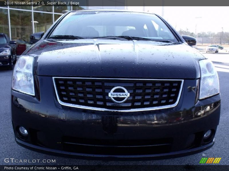 Super Black / Beige 2008 Nissan Sentra 2.0