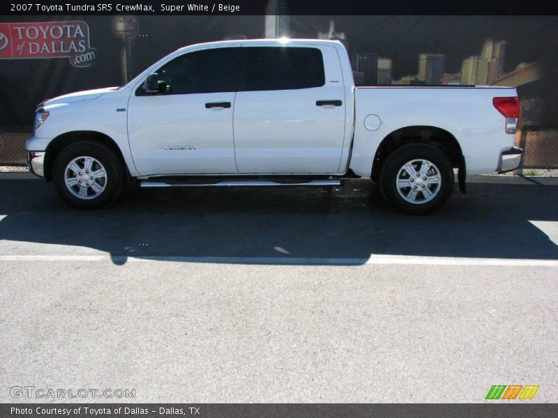 Super White / Beige 2007 Toyota Tundra SR5 CrewMax