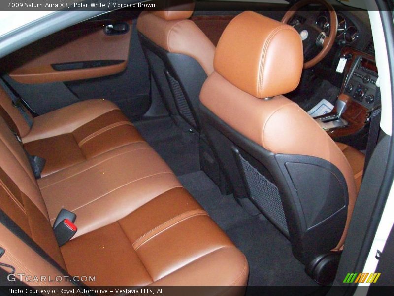 Polar White / Morocco Brown 2009 Saturn Aura XR