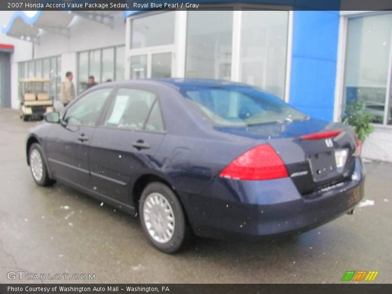 Royal Blue Pearl / Gray 2007 Honda Accord Value Package Sedan