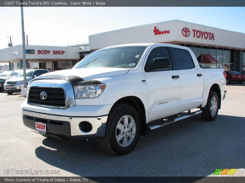 Super White / Beige 2007 Toyota Tundra SR5 CrewMax