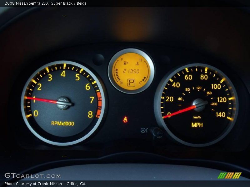 Super Black / Beige 2008 Nissan Sentra 2.0