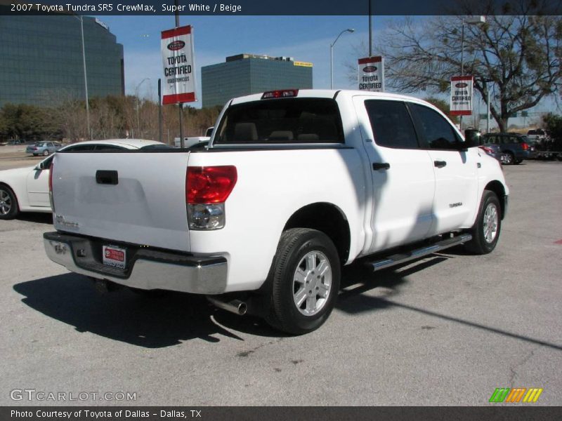 Super White / Beige 2007 Toyota Tundra SR5 CrewMax