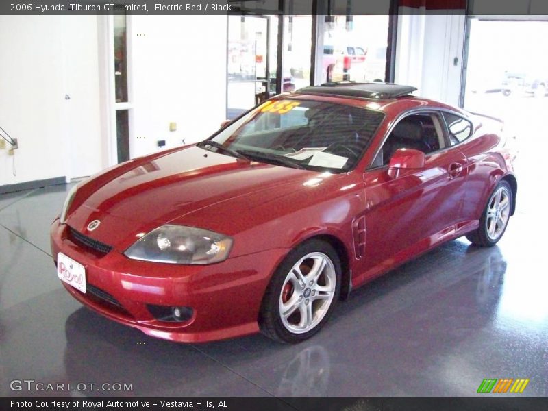 Electric Red / Black 2006 Hyundai Tiburon GT Limited