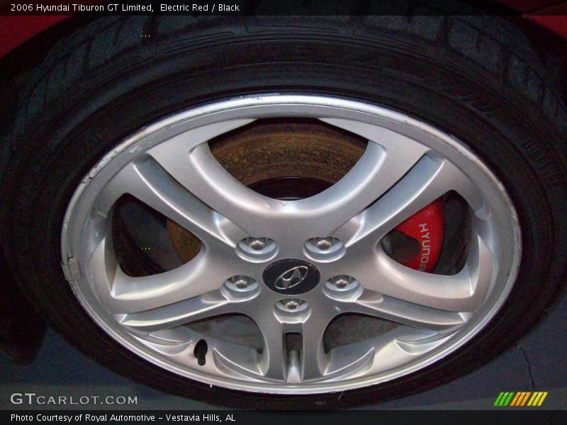 Electric Red / Black 2006 Hyundai Tiburon GT Limited