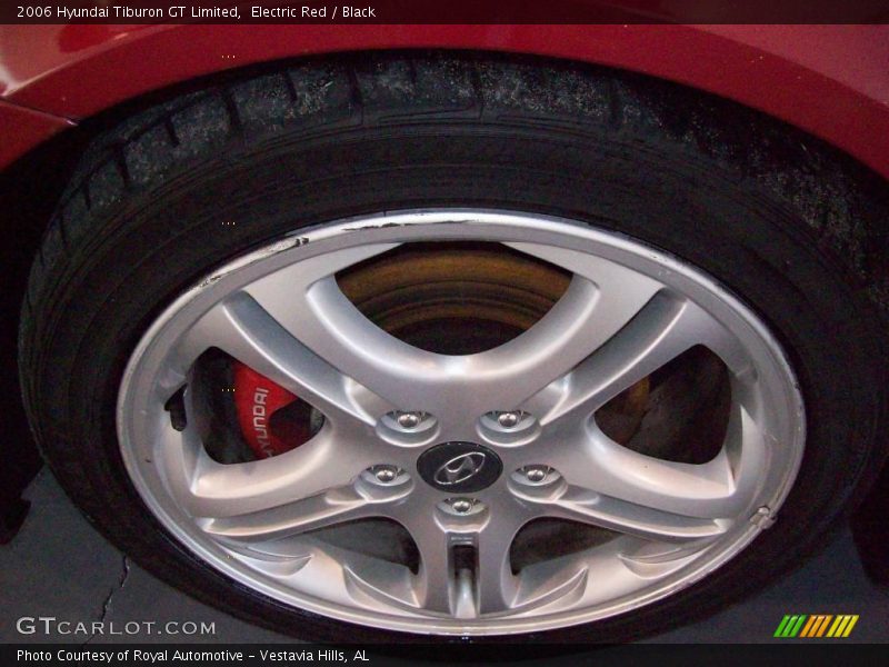 Electric Red / Black 2006 Hyundai Tiburon GT Limited