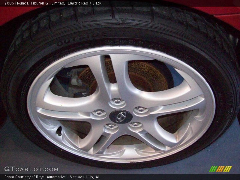 Electric Red / Black 2006 Hyundai Tiburon GT Limited