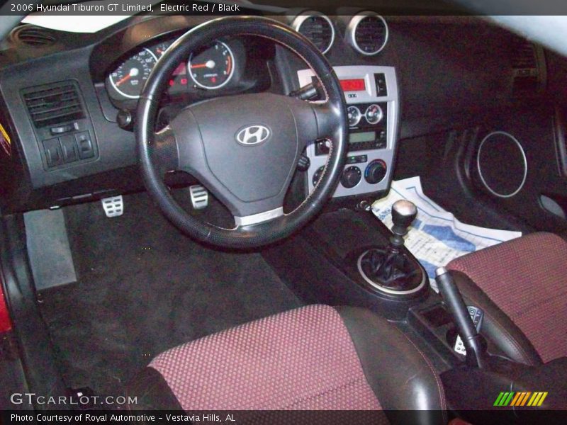 Electric Red / Black 2006 Hyundai Tiburon GT Limited