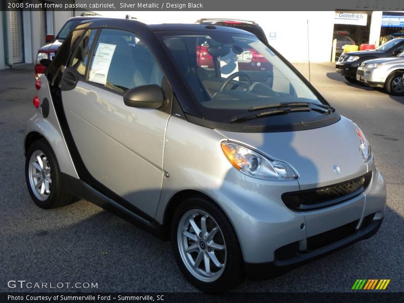 Silver Metallic / Design Black 2008 Smart fortwo passion cabriolet