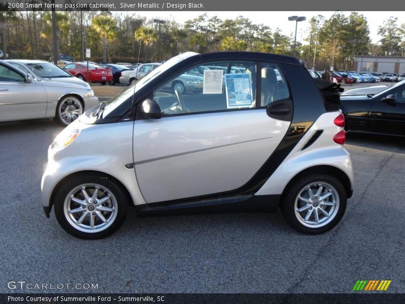 Silver Metallic / Design Black 2008 Smart fortwo passion cabriolet