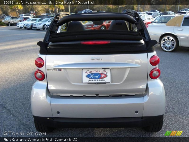 Silver Metallic / Design Black 2008 Smart fortwo passion cabriolet