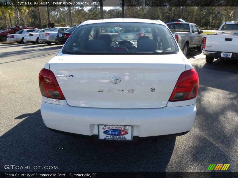 Polar White / Shadow Gray 2002 Toyota ECHO Sedan