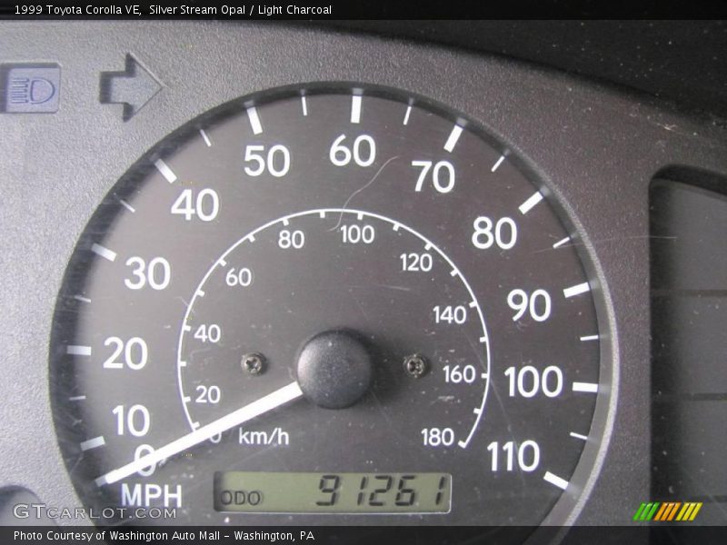 Silver Stream Opal / Light Charcoal 1999 Toyota Corolla VE