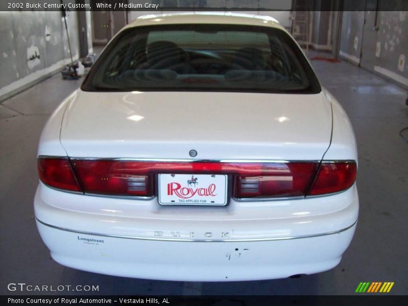 White / Medium Gray 2002 Buick Century Custom