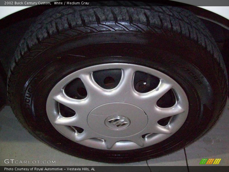 White / Medium Gray 2002 Buick Century Custom