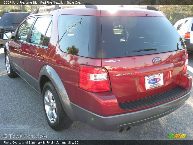 Red Fire Metallic / Shale Grey 2007 Ford Freestyle SEL
