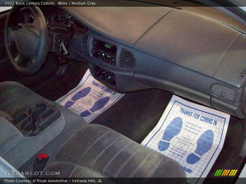 White / Medium Gray 2002 Buick Century Custom