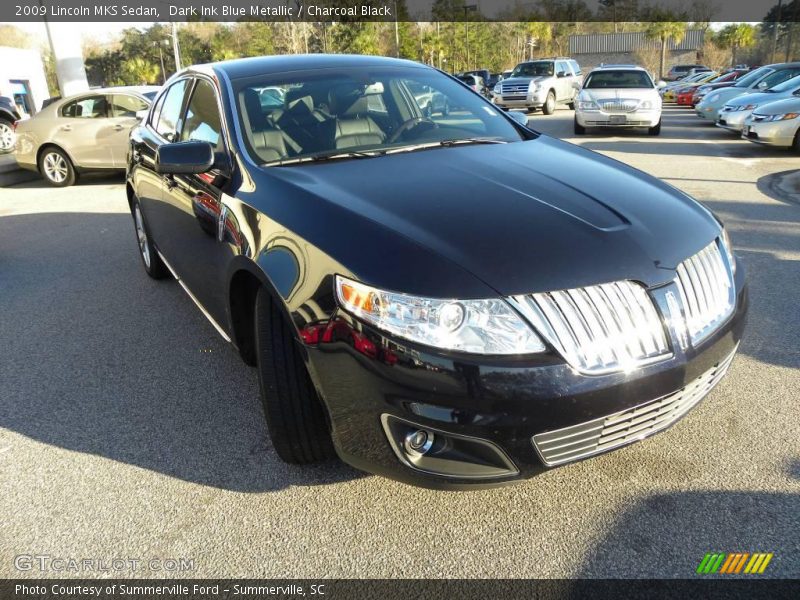 Dark Ink Blue Metallic / Charcoal Black 2009 Lincoln MKS Sedan
