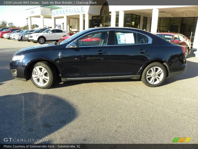Dark Ink Blue Metallic / Charcoal Black 2009 Lincoln MKS Sedan
