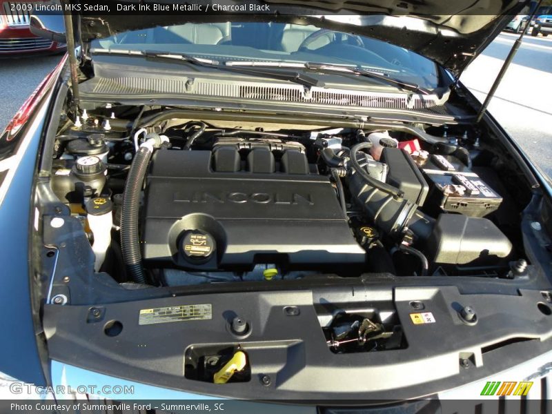 Dark Ink Blue Metallic / Charcoal Black 2009 Lincoln MKS Sedan