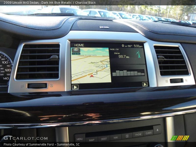 Dark Ink Blue Metallic / Charcoal Black 2009 Lincoln MKS Sedan