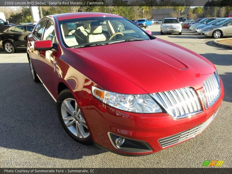 Sangria Red Metallic / Cashmere 2009 Lincoln MKS Sedan