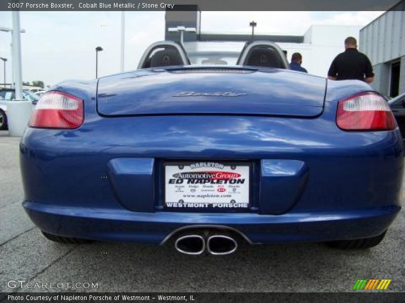 Cobalt Blue Metallic / Stone Grey 2007 Porsche Boxster
