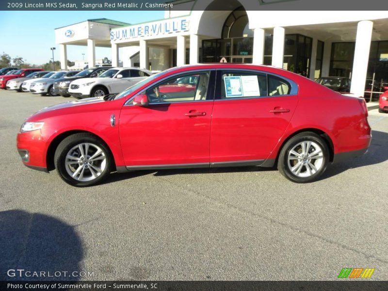 Sangria Red Metallic / Cashmere 2009 Lincoln MKS Sedan