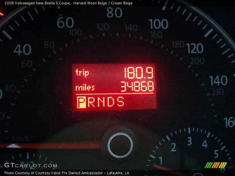 Harvest Moon Beige / Cream Beige 2008 Volkswagen New Beetle S Coupe