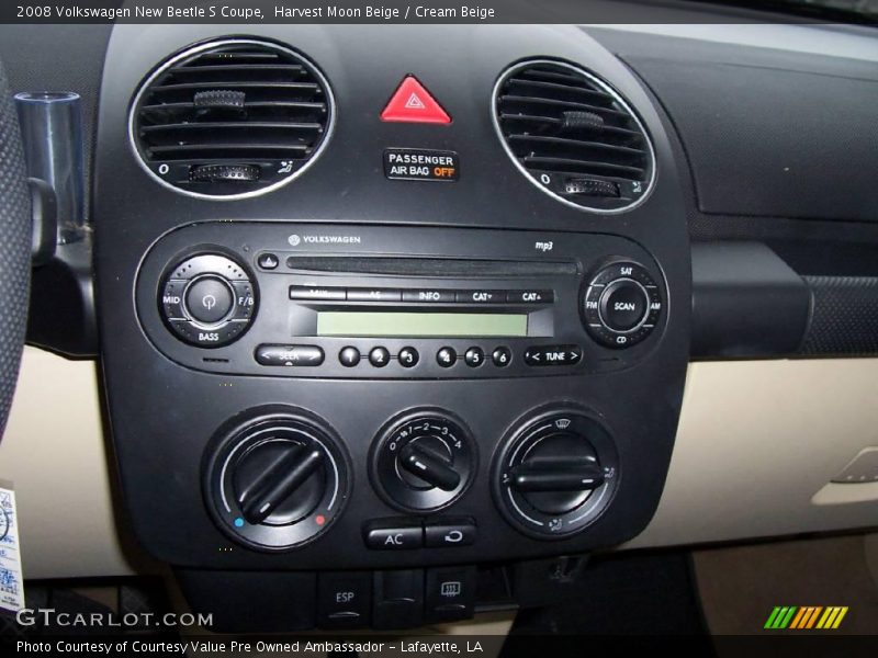 Harvest Moon Beige / Cream Beige 2008 Volkswagen New Beetle S Coupe