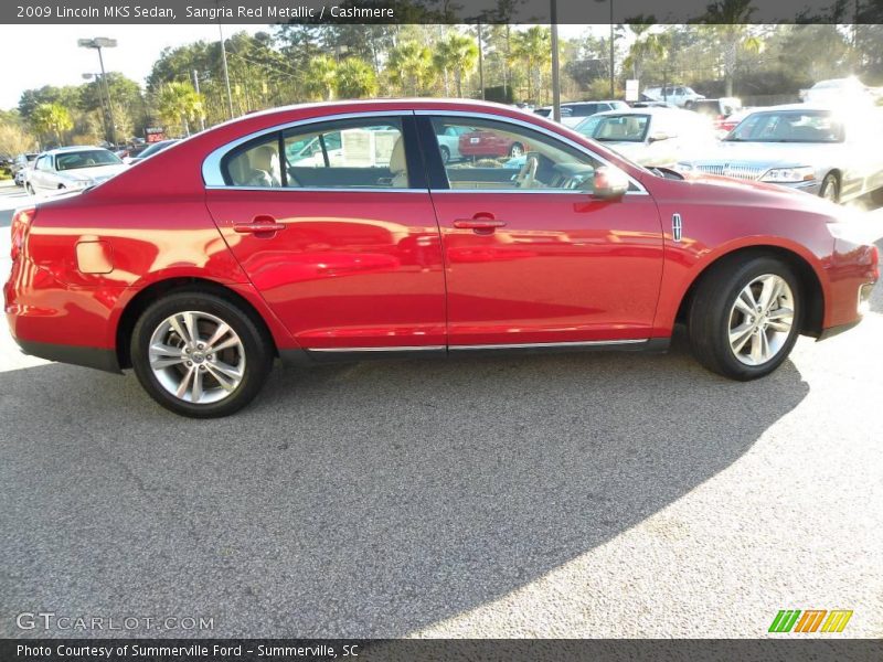 Sangria Red Metallic / Cashmere 2009 Lincoln MKS Sedan