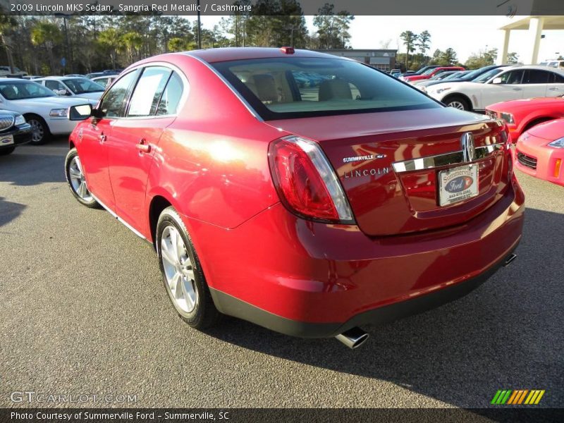Sangria Red Metallic / Cashmere 2009 Lincoln MKS Sedan