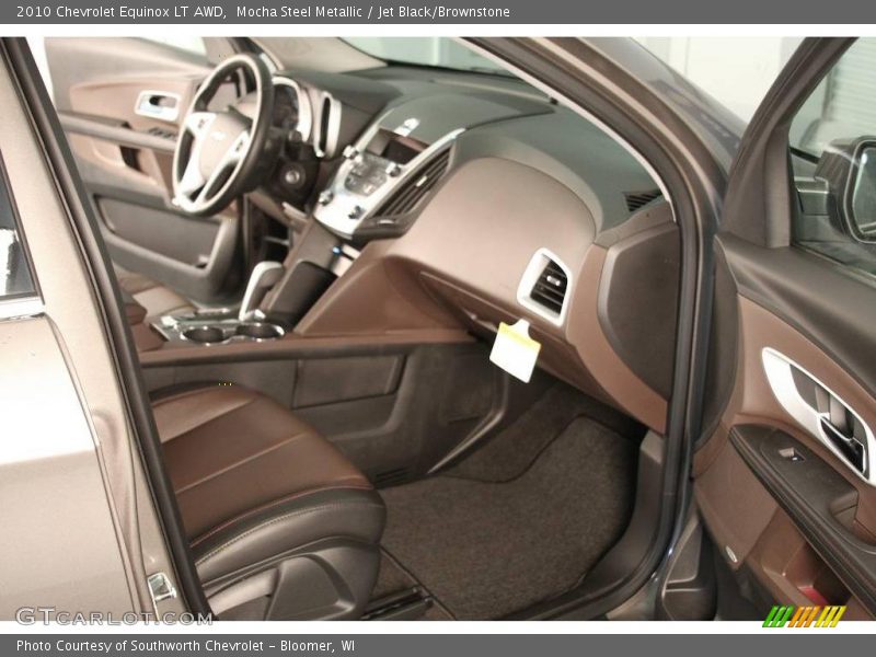 Mocha Steel Metallic / Jet Black/Brownstone 2010 Chevrolet Equinox LT AWD