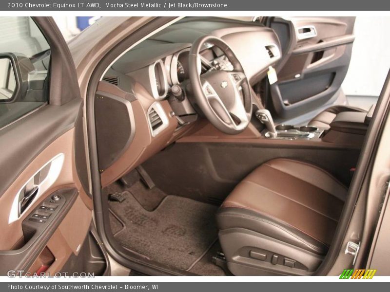 Mocha Steel Metallic / Jet Black/Brownstone 2010 Chevrolet Equinox LT AWD