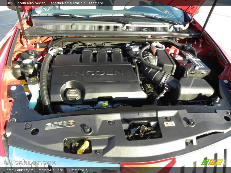 Sangria Red Metallic / Cashmere 2009 Lincoln MKS Sedan