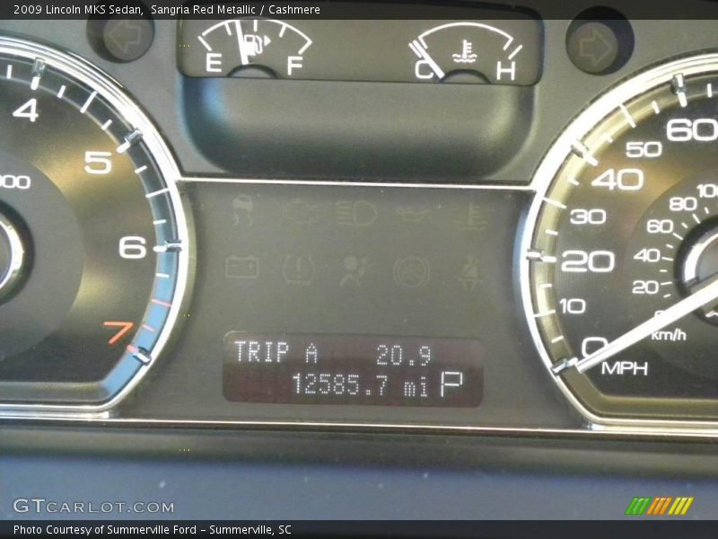 Sangria Red Metallic / Cashmere 2009 Lincoln MKS Sedan