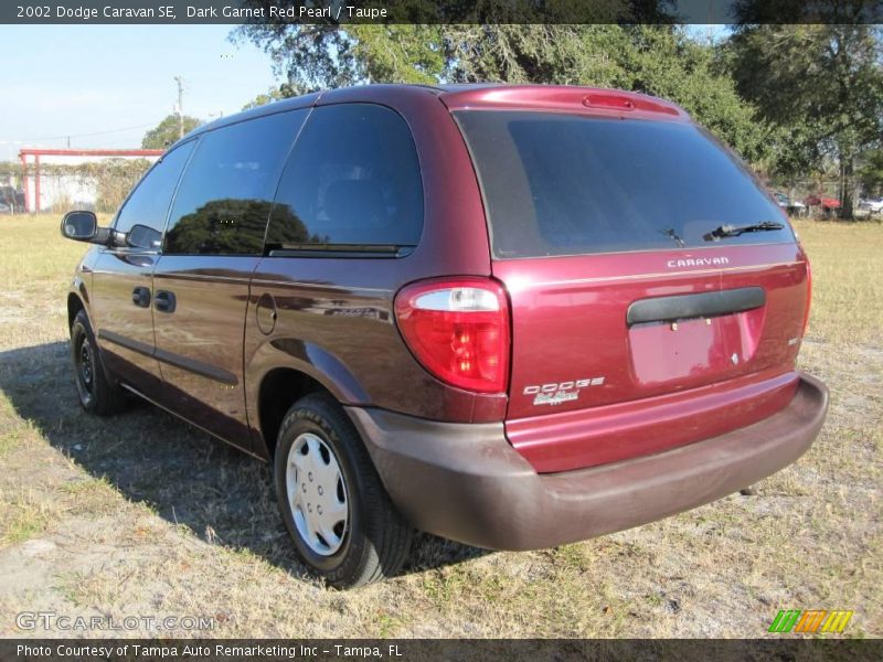 Dark Garnet Red Pearl / Taupe 2002 Dodge Caravan SE