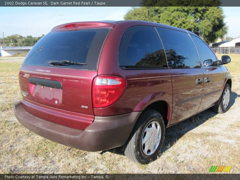 Dark Garnet Red Pearl / Taupe 2002 Dodge Caravan SE