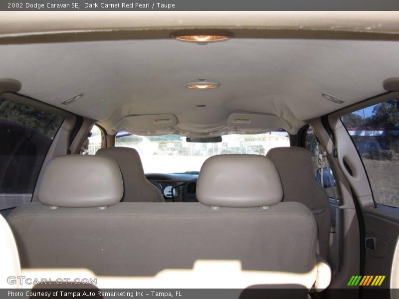 Dark Garnet Red Pearl / Taupe 2002 Dodge Caravan SE